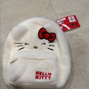 Hello Kitty Furry White and Red Kids Bag